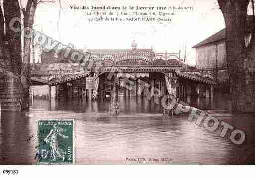 Ville de SAINTMAURDESFOSSES, carte postale ancienne