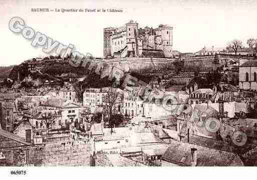 Ville de SAUMUR, carte postale ancienne