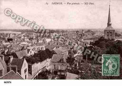 Ville de SAUMUR, carte postale ancienne