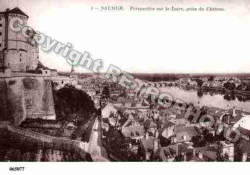 Ville de SAUMUR, carte postale ancienne