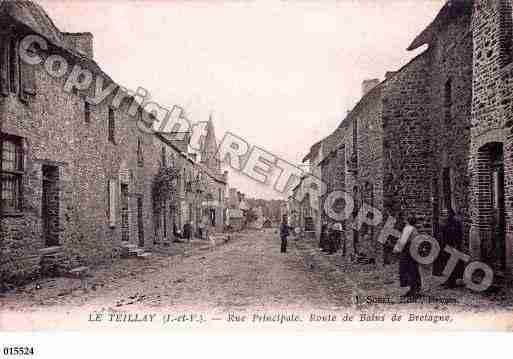 Ville de TEILLAY, carte postale ancienne