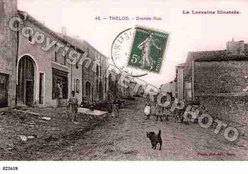 Ville de THELOD, carte postale ancienne