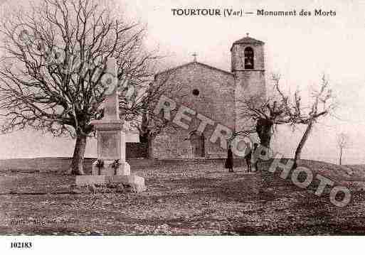 Ville de TOURTOUR, carte postale ancienne