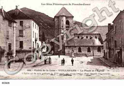 Ville de VUILLAFANS, carte postale ancienne