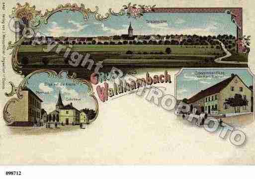 Ville de WALDHAMBACH, carte postale ancienne