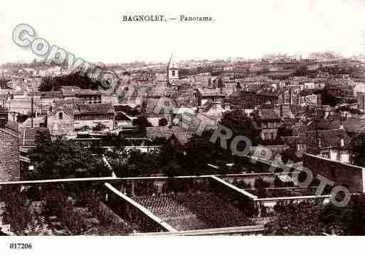 Ville de BAGNOLET, carte postale ancienne