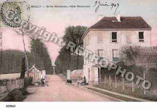 Ville de BAILLY, carte postale ancienne