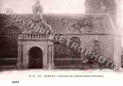 Ville de CARNAC, carte postale ancienne