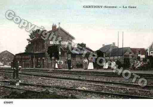 Ville de CARTIGNY, carte postale ancienne