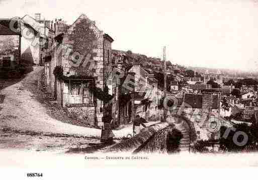 Ville de CHINON, carte postale ancienne