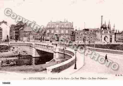 Ville de DUNKERQUE, carte postale ancienne