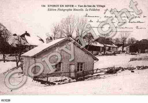 Ville de EPENOY, carte postale ancienne