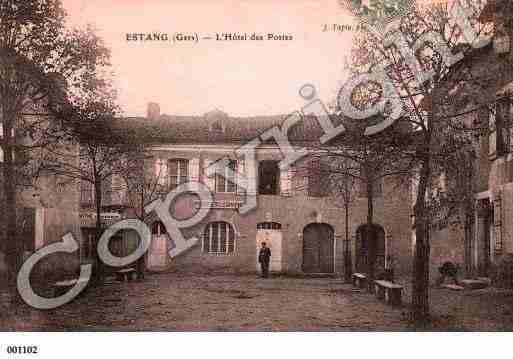 Ville de ESTANG, carte postale ancienne