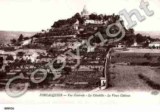 Ville de FORCALQUIER, carte postale ancienne