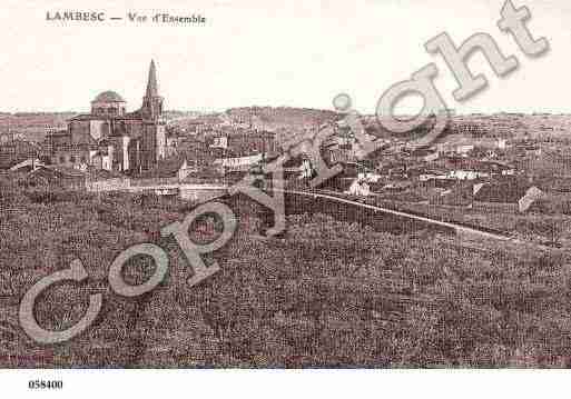 Ville de LAMBESC, carte postale ancienne