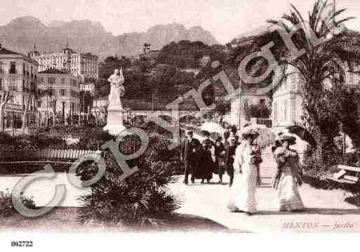 Ville de MENTON, carte postale ancienne