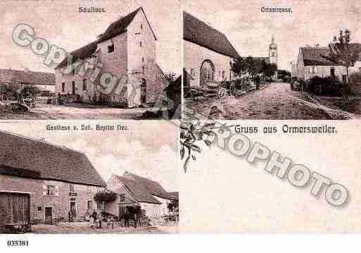 Ville de ORMERSVILLER, carte postale ancienne