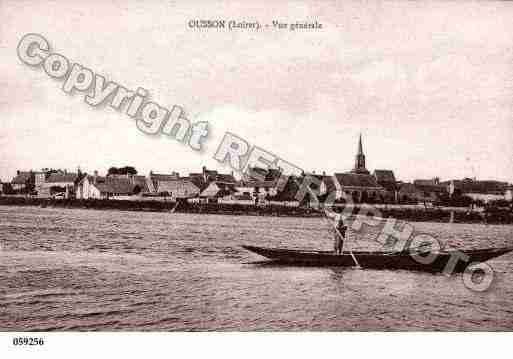 Ville de OUSSONSURLOIRE, carte postale ancienne