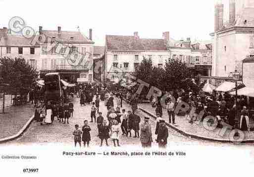 Ville de PACYSUREURE, carte postale ancienne