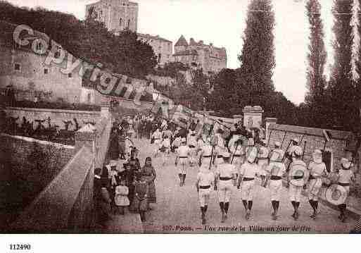 Ville de PONS, carte postale ancienne