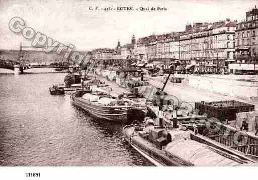 Ville de ROUEN, carte postale ancienne