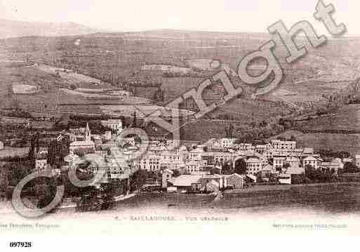 Ville de SAILLAGOUSE, carte postale ancienne