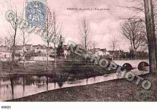 Ville de VINEUIL, carte postale ancienne