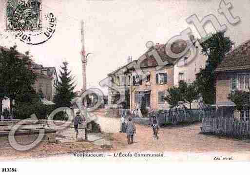 Ville de VOUJEAUCOURT, carte postale ancienne