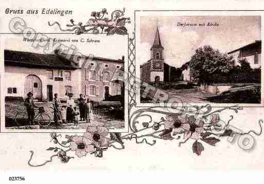 Ville de ADELANGE, carte postale ancienne