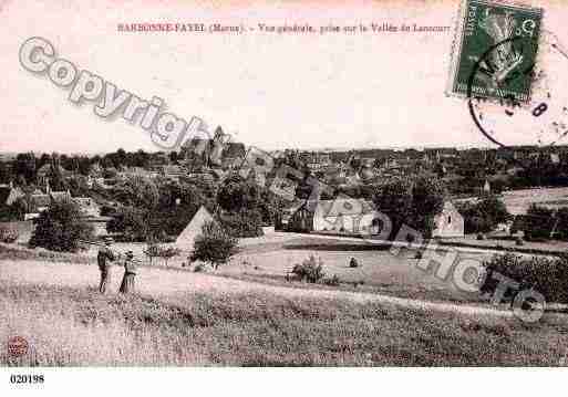 Ville de BARBONNEFAYEL, carte postale ancienne