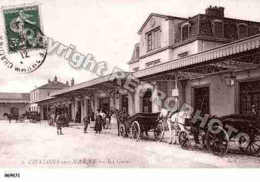 Ville de CHALONSSURMARNE, carte postale ancienne