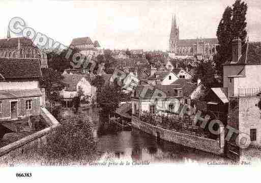 Ville de CHARTRES, carte postale ancienne