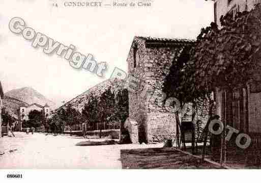 Ville de CONDORCET, carte postale ancienne