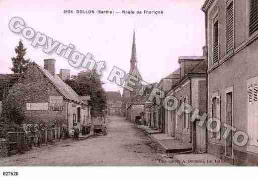 Ville de DOLLON, carte postale ancienne