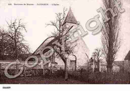 Ville de FAVRIEUX, carte postale ancienne