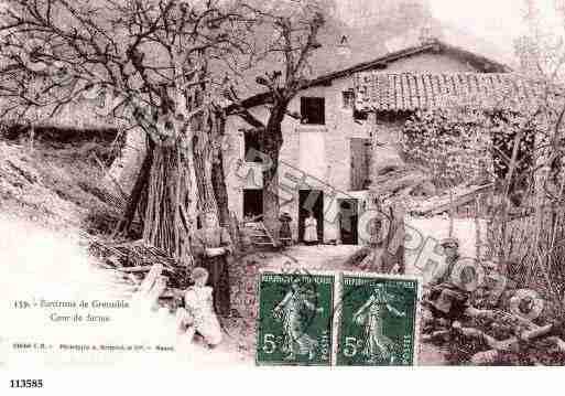 Ville de GRENOBLE, carte postale ancienne