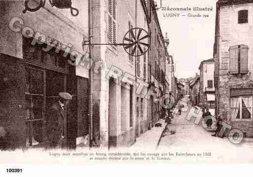 Ville de LUGNY, carte postale ancienne