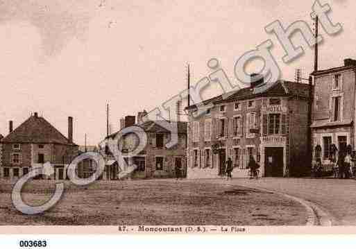 Ville de MONCOUTANT, carte postale ancienne