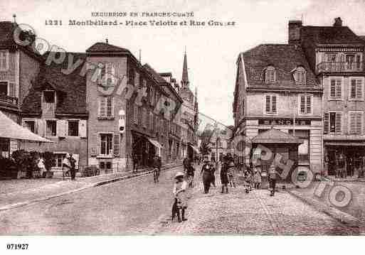 Ville de MONTBELIARD, carte postale ancienne