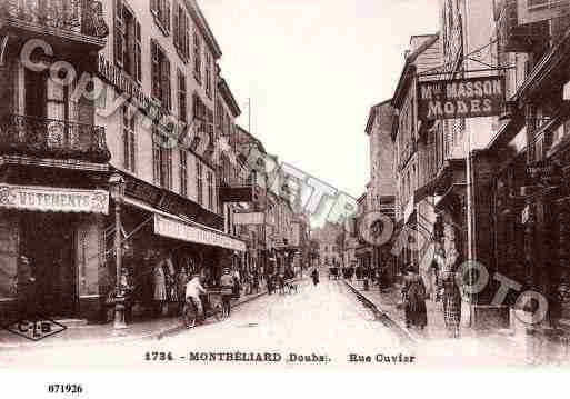 Ville de MONTBELIARD, carte postale ancienne