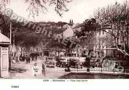 Ville de OLLIOULES, carte postale ancienne