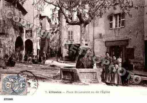 Ville de OLLIOULES, carte postale ancienne