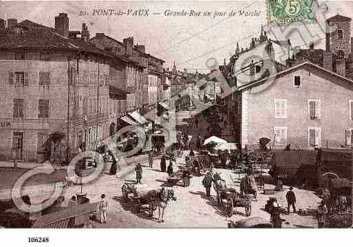 Ville de PONTDEVAUX, carte postale ancienne