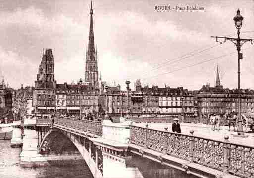 Ville de ROUEN, carte postale ancienne