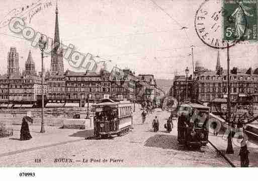 Ville de ROUEN, carte postale ancienne