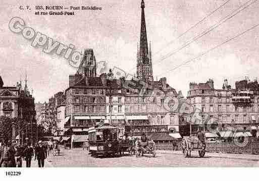 Ville de ROUEN, carte postale ancienne