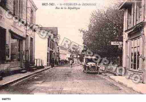 Ville de SAINTGEORGESDEDIDONNE, carte postale ancienne