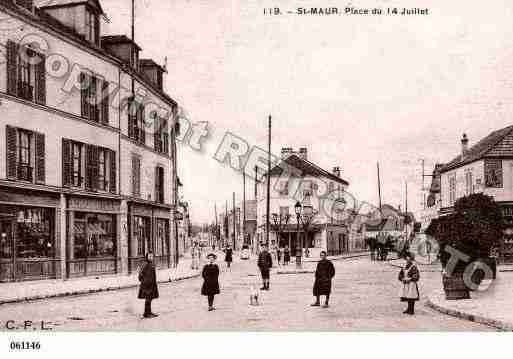 Ville de SAINTMAURDESFOSSES, carte postale ancienne