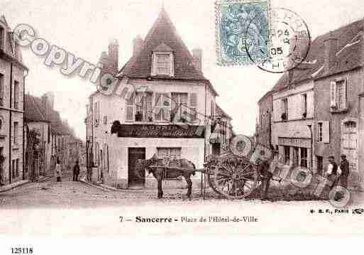 Ville de SANCERRE, carte postale ancienne