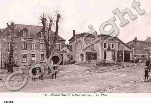 Ville de SECONDIGNY, carte postale ancienne